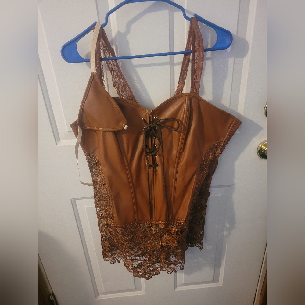Sienna Brown Steam Punk corset 4x.  Brand new never worn